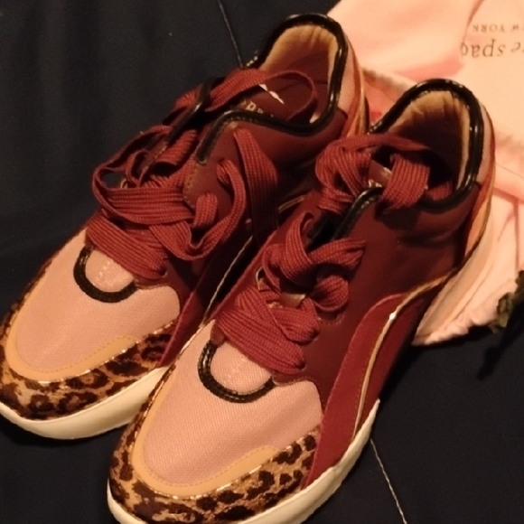 Kate Spade Cloud Sneakers. Cherrywood Kate Spade Light Pink Drawstring Pouch - Picture 3 of 8